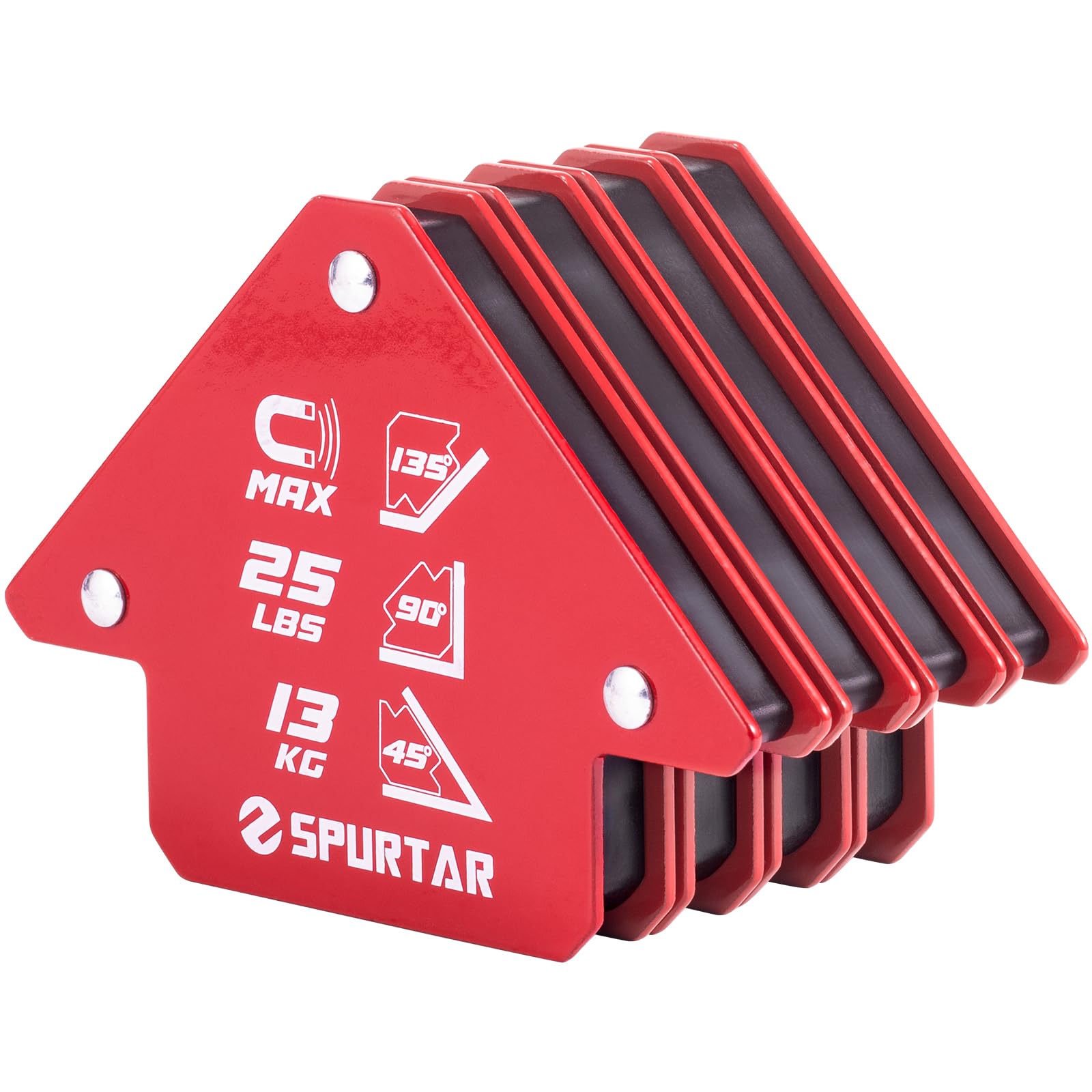 Spurtar Welding Magnets, 25lbs 4Pcs Welding Magnets and Clamps